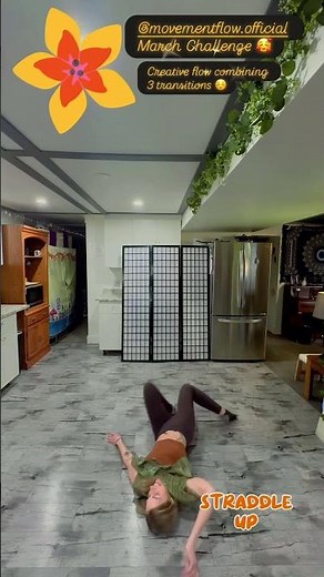 Super Fit Grandma Movement Flow 🔥 Twist Up → Straddle Up → Side Hip Roll
