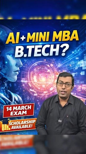 B.Tech in AI + Mini MBA #ai #aicourse #aicareer #aishorts #learnai #aiskills #aigenerated #aivideo