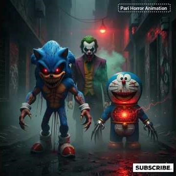 Sonic x Joker x Doraemon – Monster Alliance of Doom #HorrorSonic #EvilDoraemon #JokerMonster
