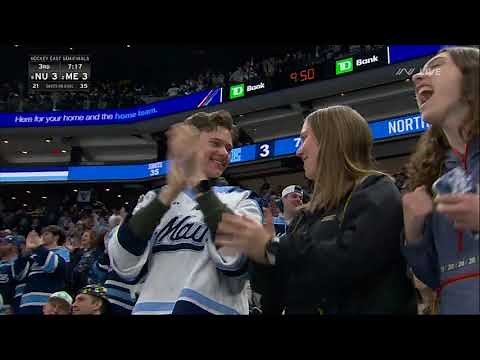 2025 Hockey East Men's Semifinals: Maine vs. Northeastern Highlights