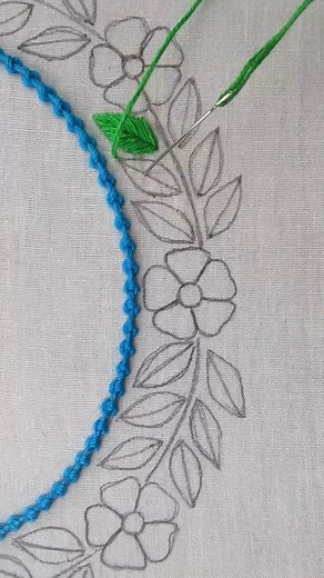 34K views · 524 reactions | Cute leaf embroidery stitch tutorial #fbreels #reelsviral #viral #reels #trending #shorts #foryou #viralreels #reelsfb | Crafty Needles 7 | Facebook