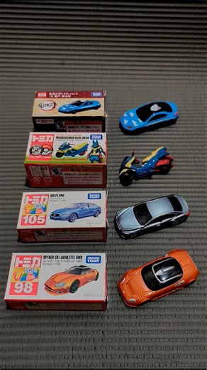 Perfect Match! 🔥✨🚗 Tomica Cars & Their Boxes 🎧🚗 Satisfying Toys Shorts #asmr #diecast #tomica #fyp