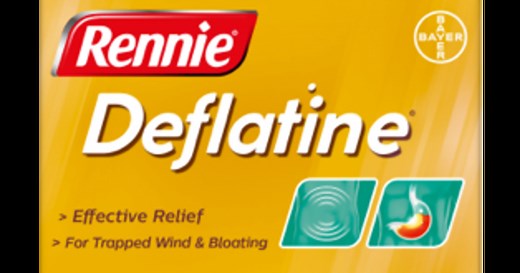 Rennie Deflatine | Trapped Wind Relief Tablets | Rennie