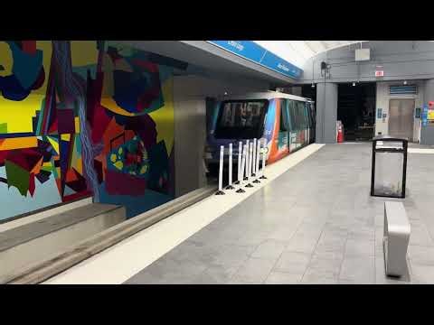 Metromover arrives at the new Miami Worldcenter Station
