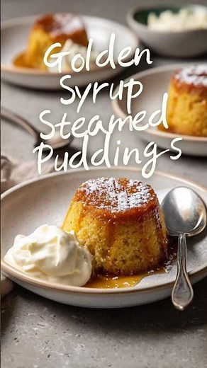 Steamed Golden Syrup Pudding (Thermomix)