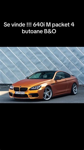 BMW Seria 6 640i impecabil Maşina dispune de multe modificări atât din punct de vedere estetic cât și din punct de vedere al performanței. Lista modificări: Volan custom Mperformance LED-2000€ Jante Vennom Wheels Flow forged cu anvelope Michellin Pilot Sport 4S Discuri perforate Zimmermann cu ATE Ceramic Evacuare M Performance cu Downpipe și Xpipe Stage 2 380hp Intercooler, boost pipe, charge pipe aluminium Extensie diffuser Carbon - 800€ Lip carbon 300€ Bară M6 originala adaptată custom Culoare