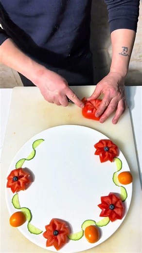 Plating tutorial fruit and vegetable plating simple easy to learn