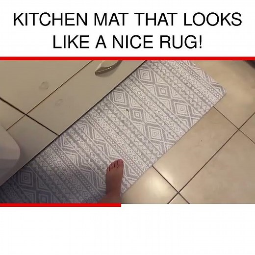Kitchen mat that looks like a nice rug!