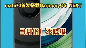 华为p80两个突破性技术！6-8月新芯片流片Mate70系列将于3月全面升级为“先锋版”，首发搭载HarmonyOS NEXT系统！且官方明确门店不支持降级操作
