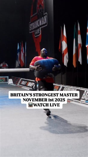 A magical moment in the masters for @strongmanrichbirchmore back in August. Will there be any more magical moments this weekend? Watch Britain’s Strongest Master live on officialstrongman.com | Officialstrongman. com