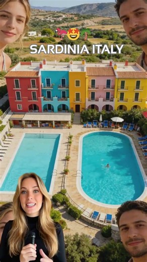 €29 Sardinia hotel that looks €300 #travelhacks #italy #shorts