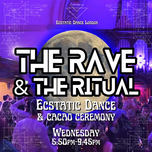 🔥 THE RAVE & THE RITUAL 💙FULL MOON EVENT @ the Round Chapel, Hackney An Evening of Movement, Music & FULL MOON Magic! 🗓️ This Wed, November 5th�📍 The Round Chapel, Hackney 📣Get ready for a night of Deep Bass, somatic release, and pure connection in one of London’s most breathtaking venues! 🔥 What’s Happening: * Shaking Medicine® Workshop (Optional): 5:50pm – 7:00pm�Warm up your body and shake off stress with this energizing movement session. Loosen up, let go, and get ready to dance! * Ecs