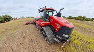 Planting winter wheat with Case Quadtrac and HORSCH drill
