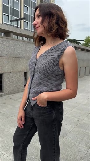 Crochet Waistcoat Pattern: Slim Fit Sleeveless Vest (video Tutorial) - Etsy