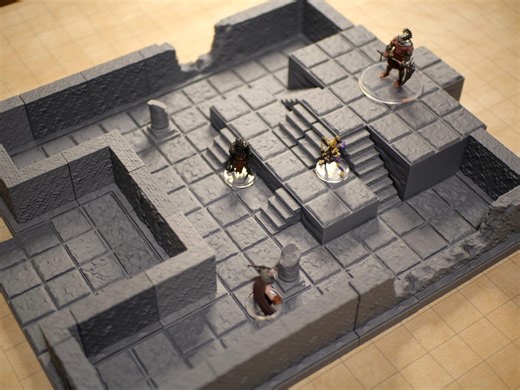 Magnetic Dnd Dungeon Terrain – 70-piece Core Set, 28mm Tabletop RPG - Modular - Etsy