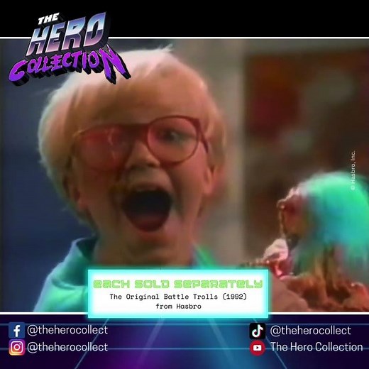 Each Sold Separately... The Original Battle Trolls (1992) Toy Commercial from Hasbro