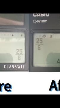 How To Change the Fraction Display on a Casio Calculator | fx-991CW