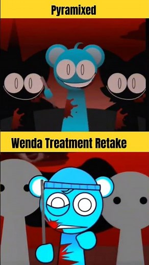 Incredibox Sprunki Wenda Treatment - pyramixed vs retake #sprunki #incredibox #sprunkiincredibox