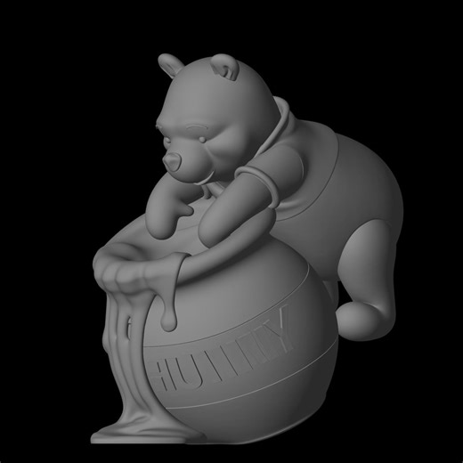 Winnie the Pooh STL File for 3D Printing - Etsy