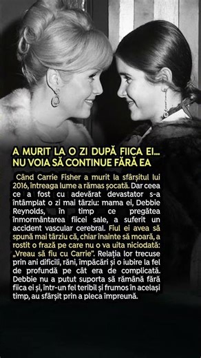 A murit la o zi după fiica ei… nu voia să continue fără ea
