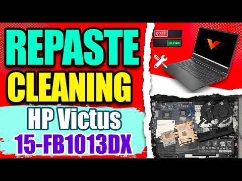 How to Clean and Repaste HP Gaming Victus Laptop 15 fb1013dx