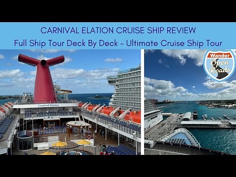 Carnival Elation Full Ship Tour -Deck by Deck Ultimate Cruise Ship Tour