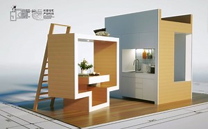 18㎡极小户型百变模块，BOX in BOX空间魔法