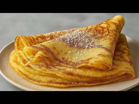 French crepe! A recipe you'll need one day, Just 5 minutes.