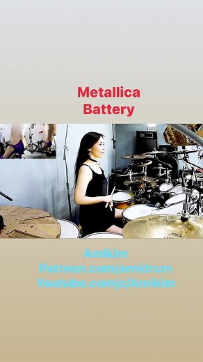 #metallica #battery #drumcover #amikim | Drummer Ami