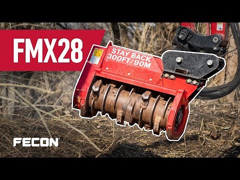 3.5 - 5 Ton Excavator Mulcher | Fecon FMX28