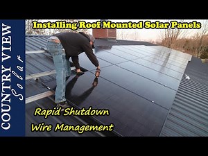 Installing Solar panels on our Roof, Rapid Shutdown Modules & PV Disconnect Switch.