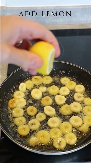 Add Fire to Your Dessert with this Delicious Banana Flambe #shorts