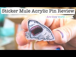 Sticker Mule acrylic pin unboxing and review | Selling on Etsy