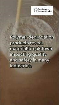 Identifying polymer degradation products using LC–MS