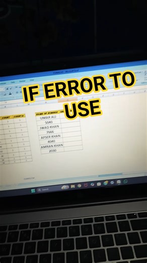 only number iferror formula to excel use #iferror #excel #exploring #cooking #shorts #formulanews