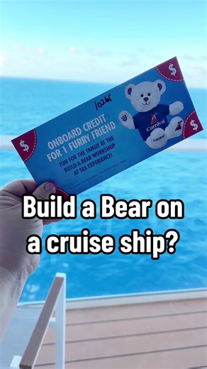 Did you know @Build-A-Bear Workshop can be found on @carnival on select sea days? You can purchase a credit ahead of time from the fun shops, or just purchase at the event, along with any accessories. Check your Carnival Hub app once on board for times and locations! #carnivalcruise #carnivalcruiseline #cruising #cruiseship #cruise
