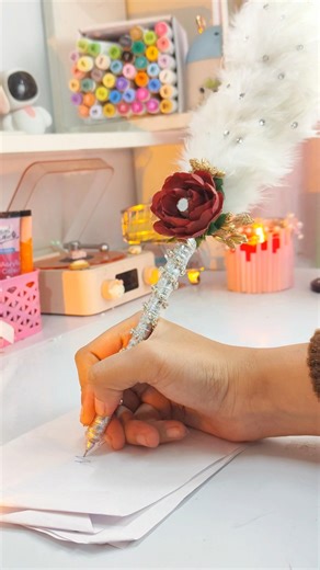 Diy Nikaah pen 🤍✨ | wedding craft series ( episode 5 ) | #shorts #diy #handmade #howtomake