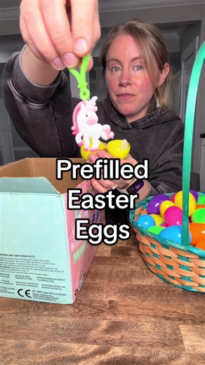 Selling fast 💨 prefilled Easter eggs makes life easier and saves money! #easter #easterbasket #mom #giftforkids #egghunt