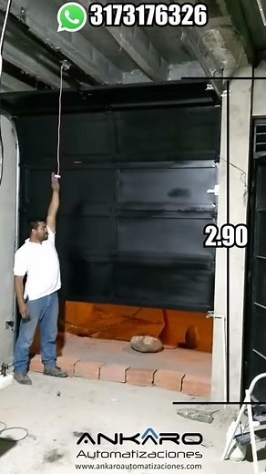 Porton Levadizo en Lamina 290 de Altura libre con Motor LiftMaster 8164W - ANKARO Automatizaciones