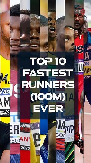 Top 10 Fastest Runners in the World | 100m Sprint Records