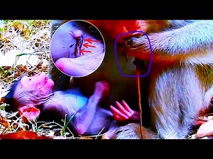 Heartwarming Rescue: Newborn Monkey Struggles to Find Milk, Baby Monkey's Fight for Survival