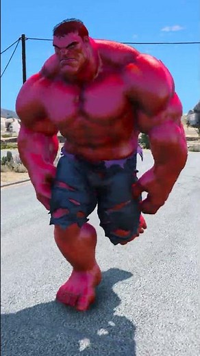 RED HULK SAVES SECRET SPIDER MAN FROM VENOM #shorts #gta5 #spiderman #hulk