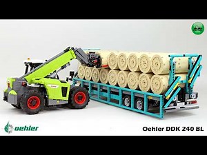 Oehler DDK 240 BL bale trailer in LEGO version by Eric Trax
