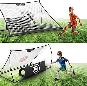Advanced Soccer Rebounder Bounce Back Net with 16 Angle Adjustments - Durable and Versatile Sports Netting Board for Training and Matches