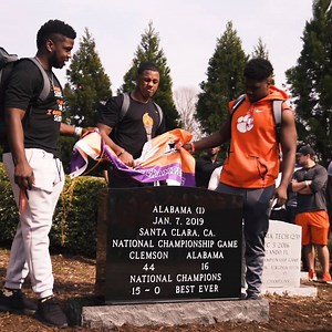 48K views · 1.4K reactions | Today, we unveiled our newest tombstone additions next to Reeves Football Complex. For every Top 25 team the Tigers defeat away from Death Valley, we add a tombstone. There were several new additions after this season  | Clemson Football | Facebook