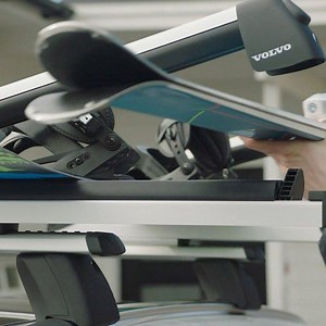 6K views · 106 reactions | The Volvo ski carrier slides out to the side of the car with a simple pull, providing easier access to your skis or snowboard. https://www.volvocars.com/us/cars/new-models/xc90/accessories | Volvo Car USA | Facebook
