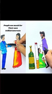 2 Types of sad stories. Which one best? #shorts #art #craft #drawing