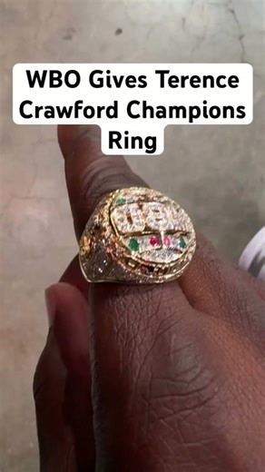 Terence Crawford received the WBO champions ring