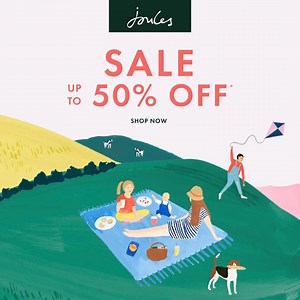 It’s sale time... Up to 50% off Shop now > https://social.joules.com/june-sale | Joules
