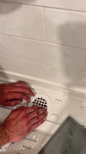 Shower drain install #shower #plumbing #drain #showerremodel #plumber #renovation #bathroom #howto